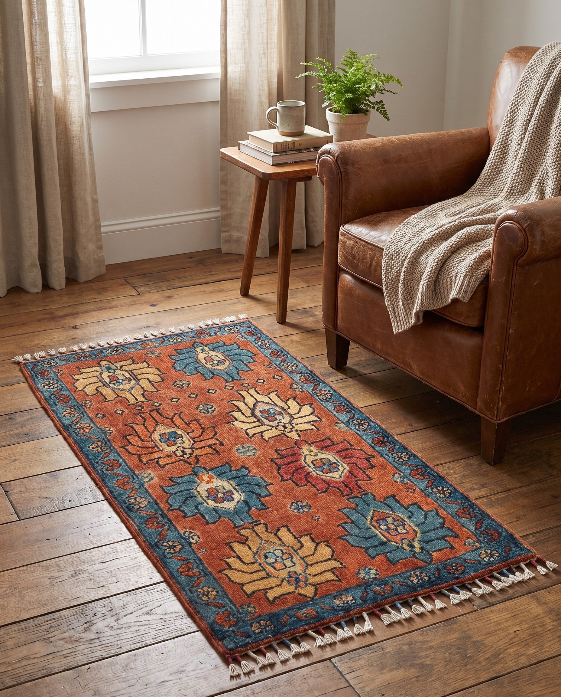 1' 9 x 3' 5 Hand Knotted Ariana Ziegler Rug