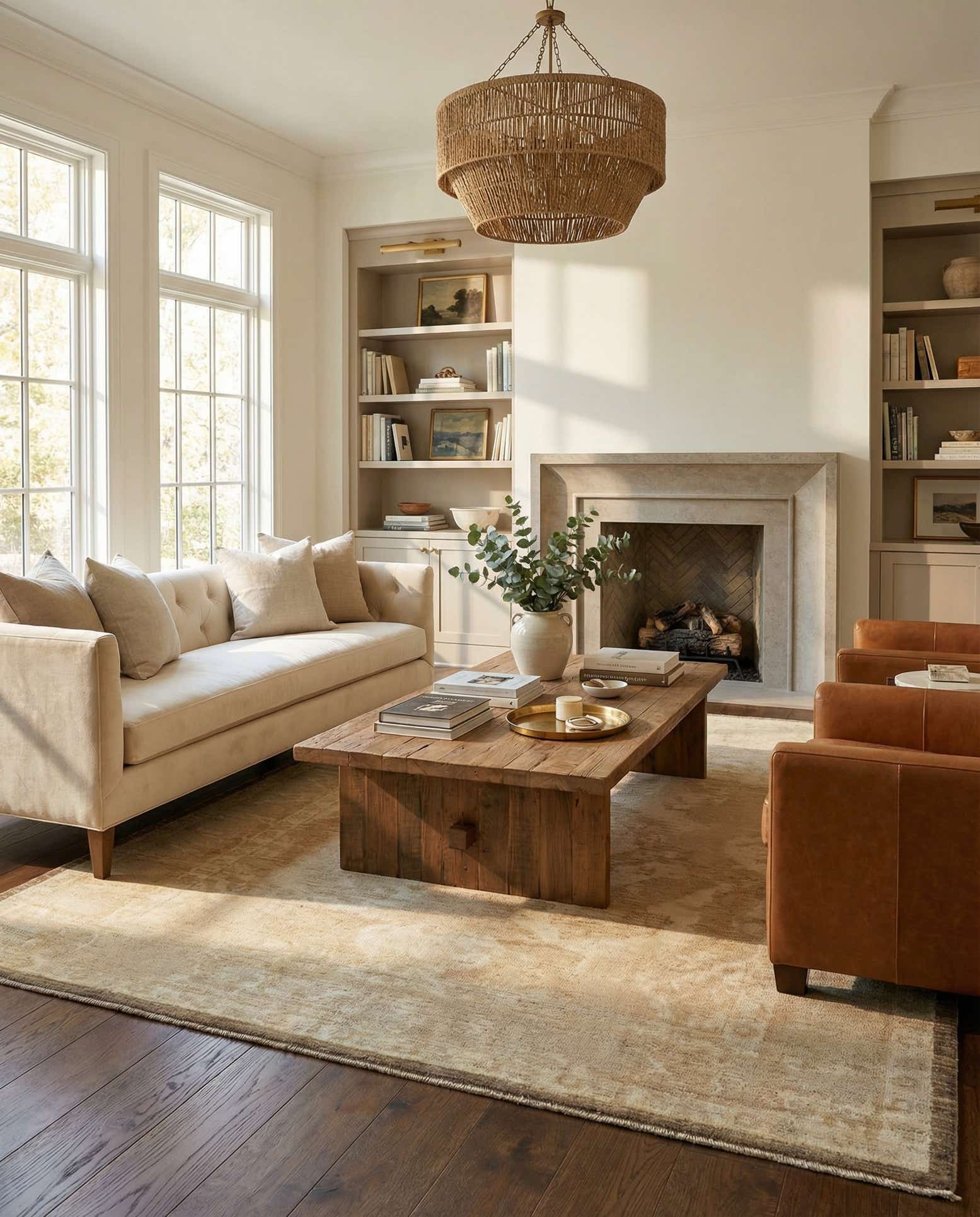 8' 6 x 10' 2 Hand Knotted Oushak Wool Rug