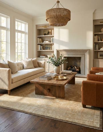 8' 6 x 10' 2 Hand Knotted Oushak Wool Rug