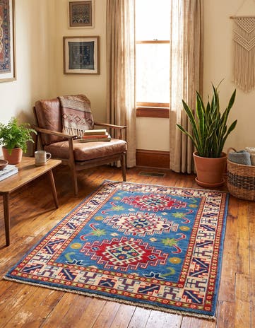 2' 9 x 3' 11 Hand Knotted Kazak Rug