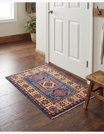 2' x 3' Hand Knotted Kazak Rug