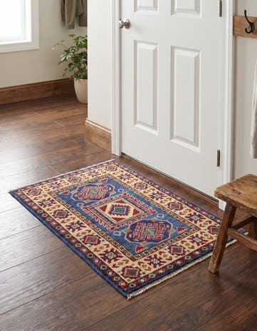 2' x 3' Hand Knotted Kazak Rug