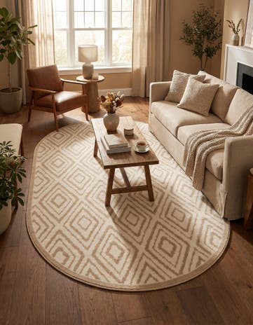 5' 3 x 8' Hermitage Oval Rug