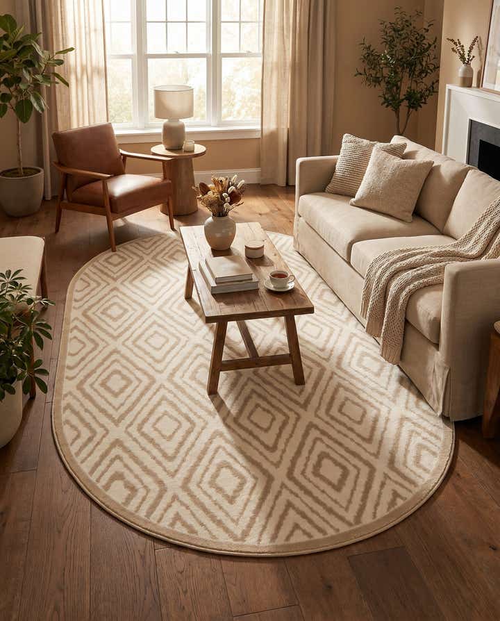 5' 3 x 8' Hermitage Oval Rug