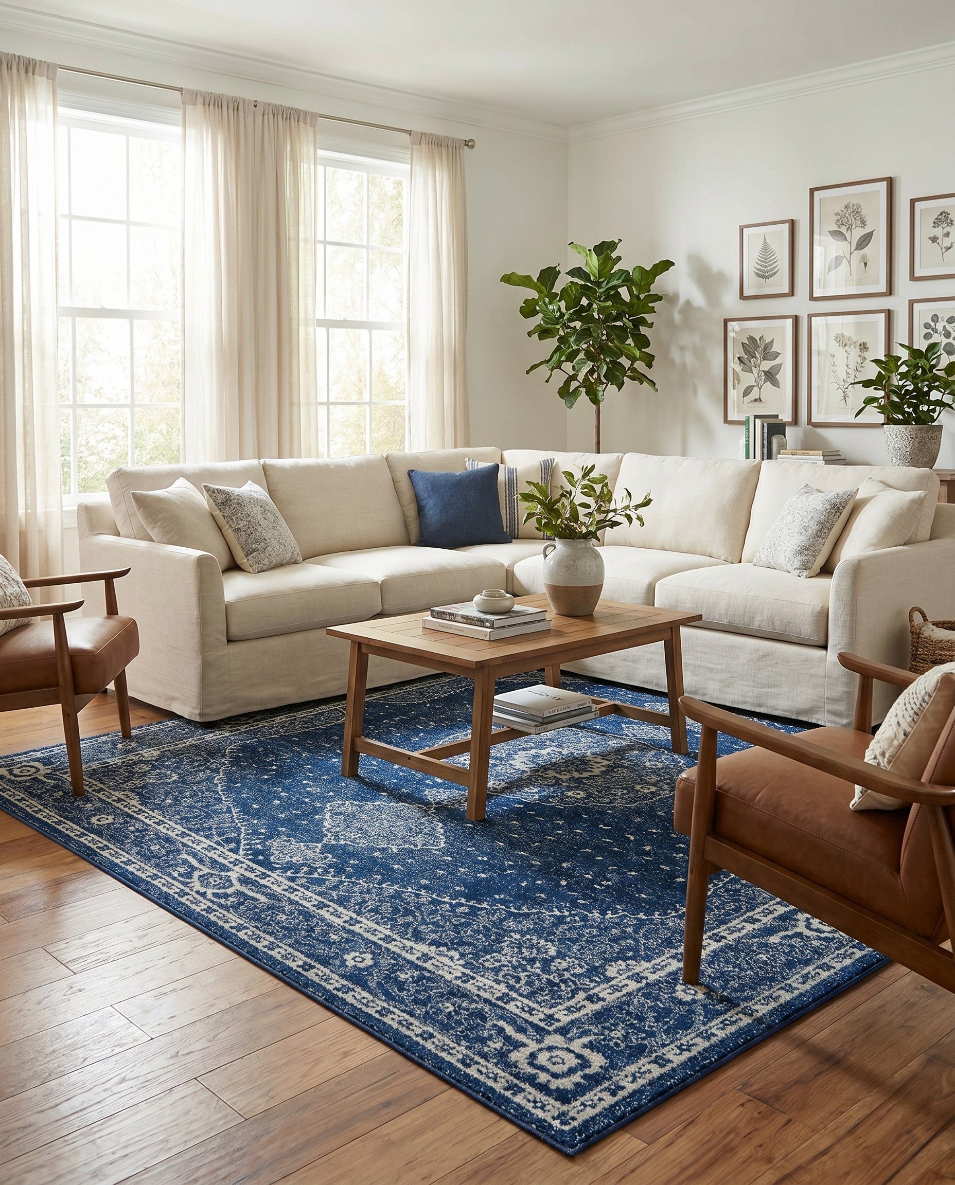 Navy Blue Dover Rug