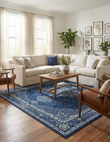 Navy Blue Dover Rug