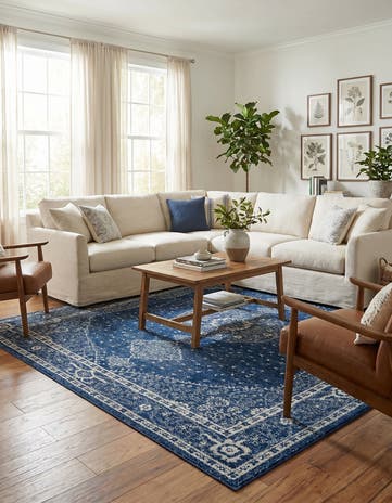 Navy Blue Dover Rug
