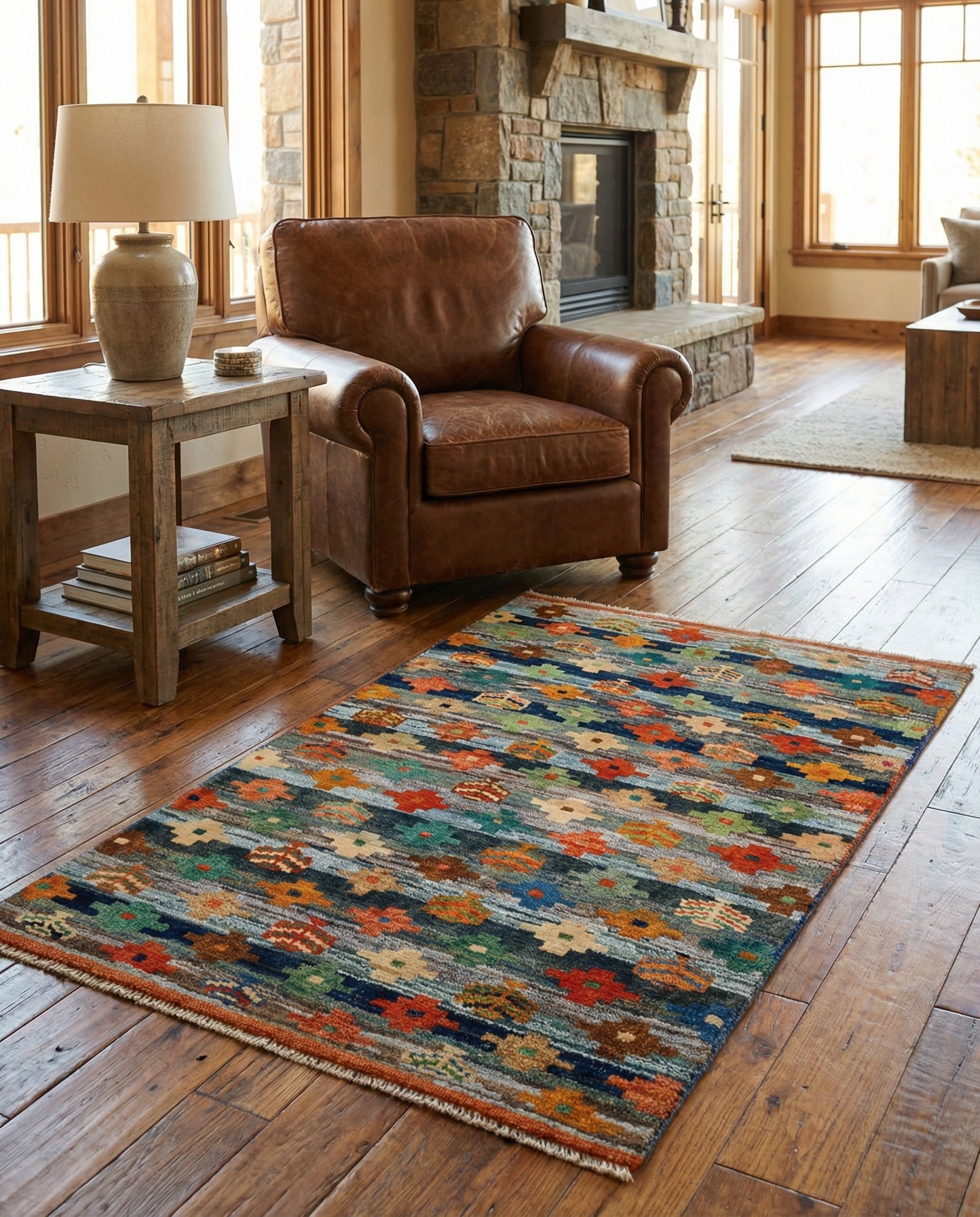 3' 3 x 5' Hand Knotted Balouch Wool Rug