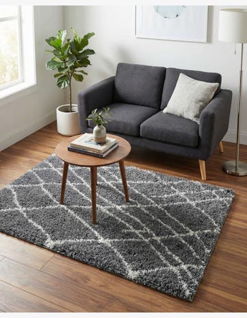 Pebble Gray Soft Touch Shag Rug