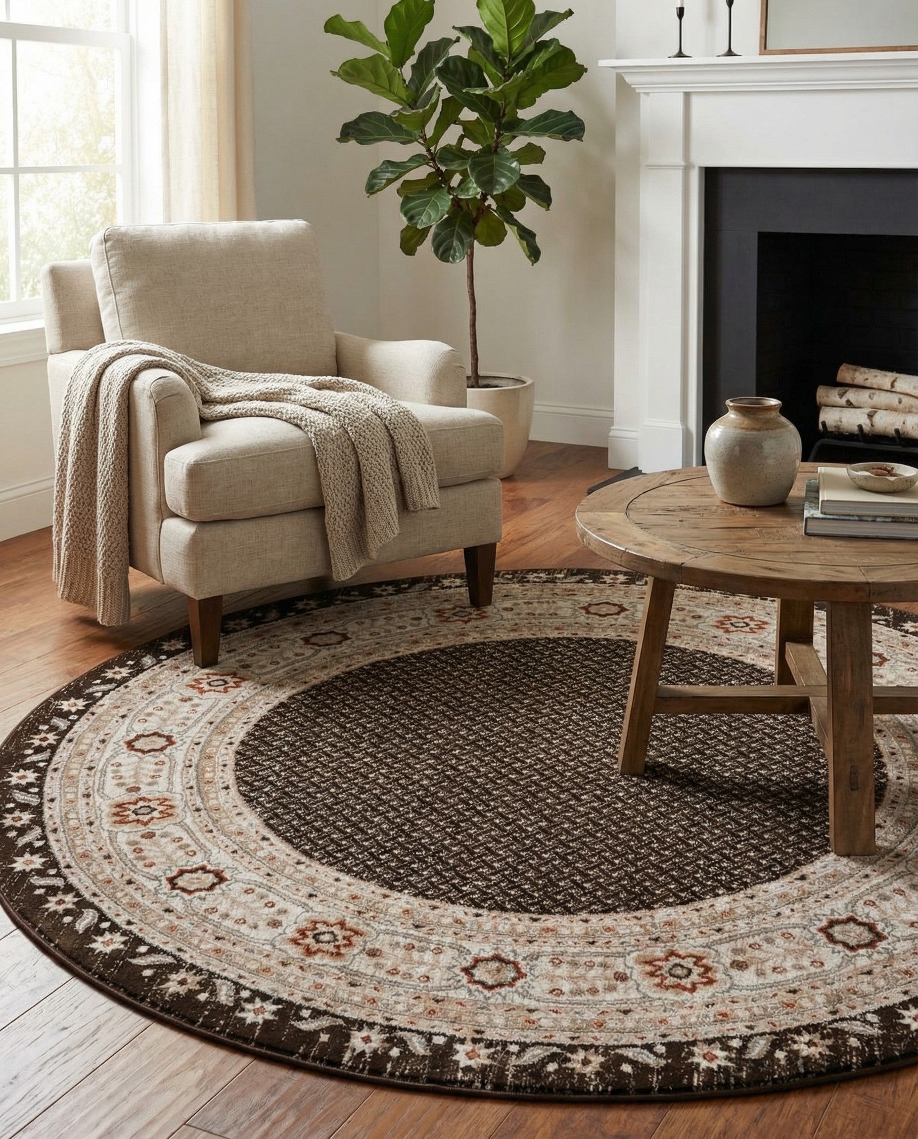 7' 10 x 7' 10 Charlotte Round Rug