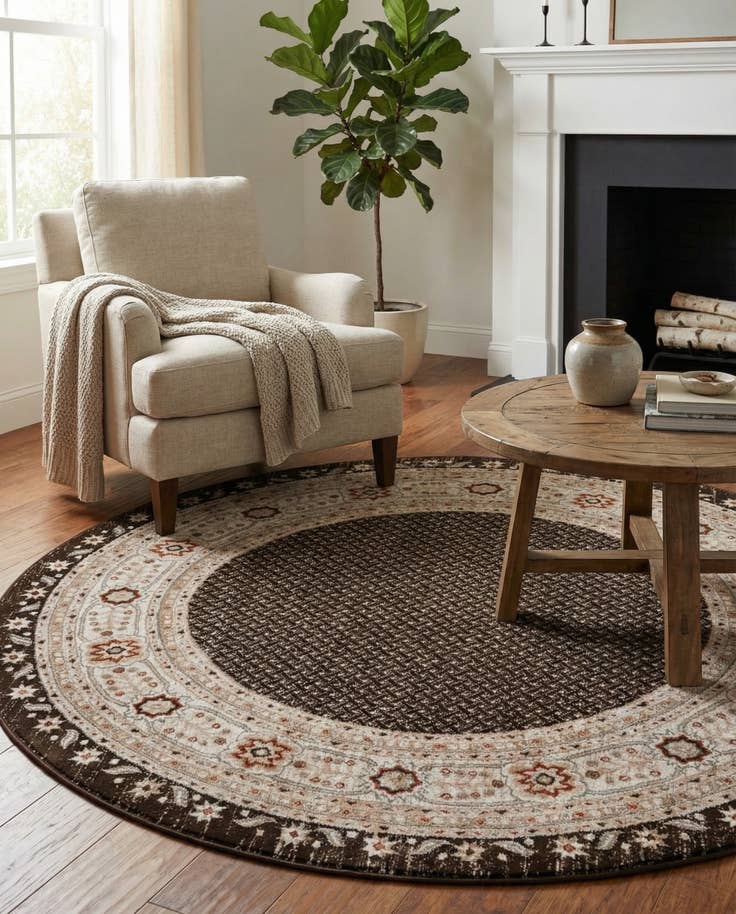 Detail image of 7' 10 x 7' 10 Charlotte Round Rug