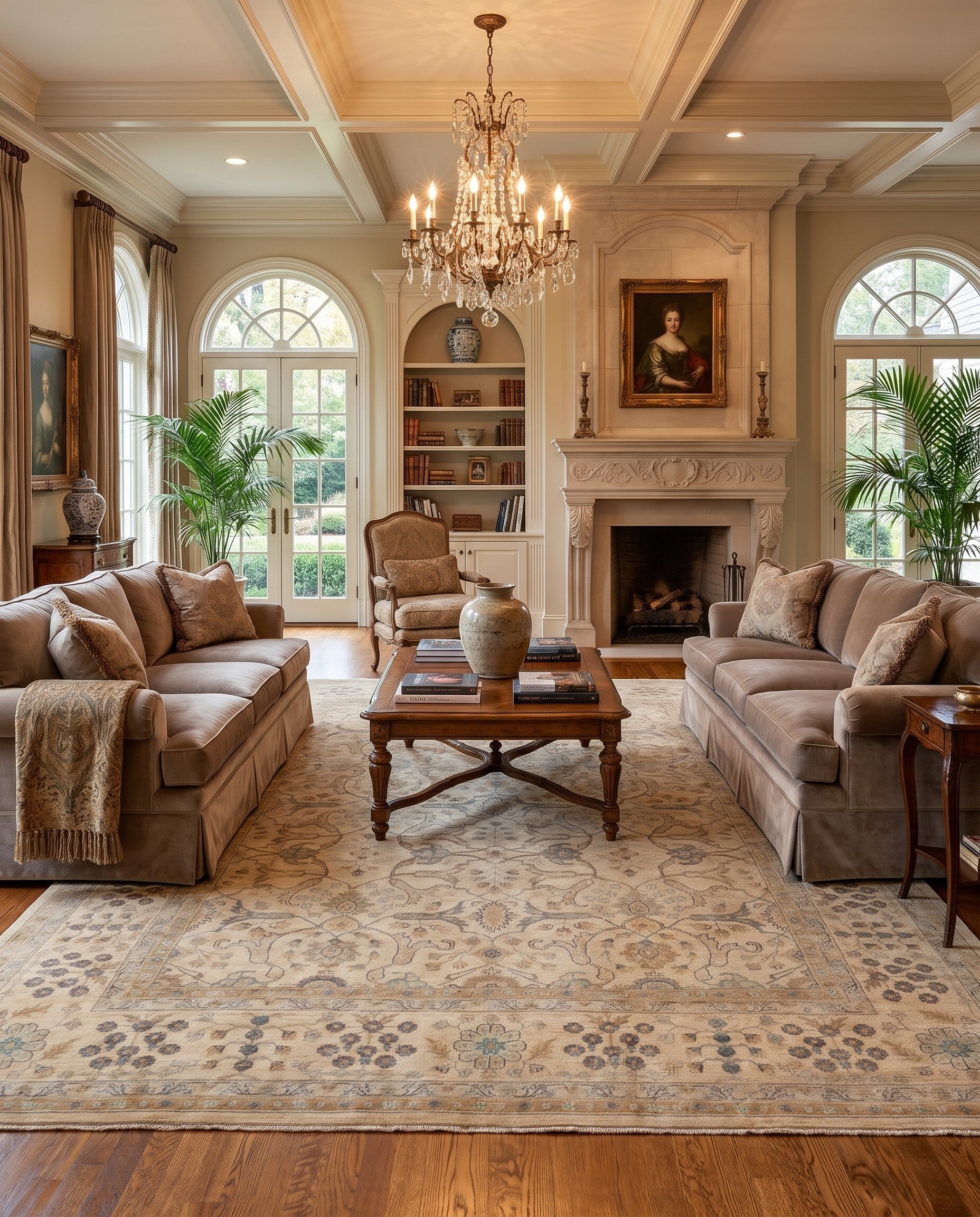 9' 10 x 14' Hand Knotted Ziegler Rug