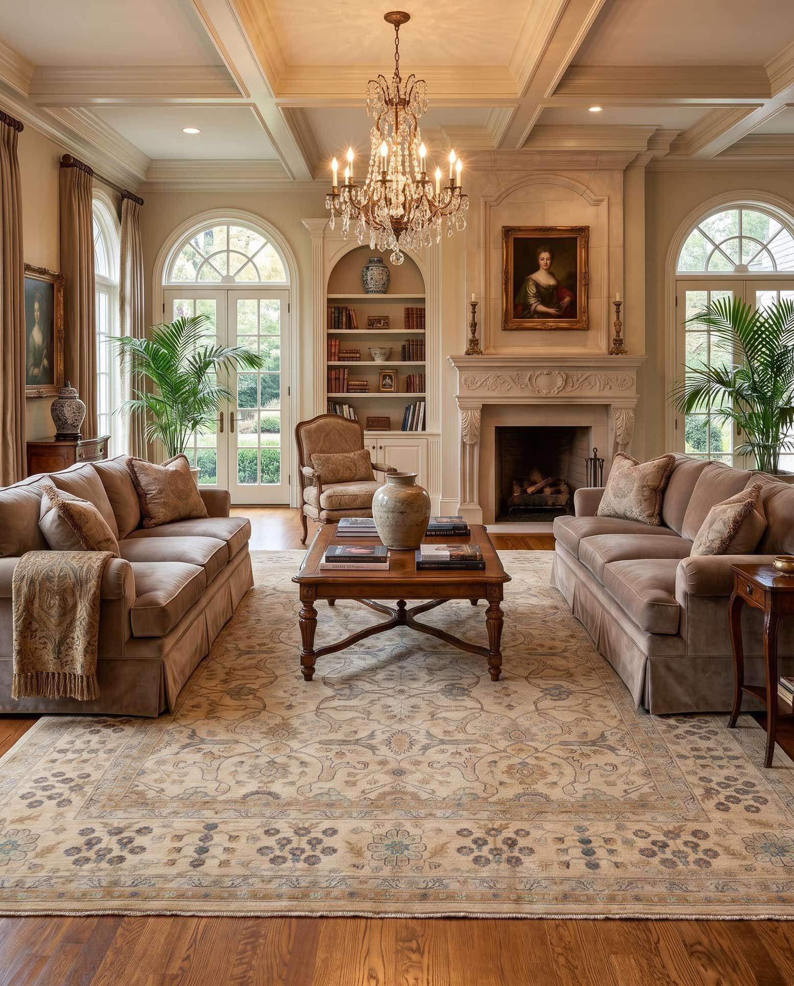 9' 10 x 14' Hand Knotted Ziegler Rug
