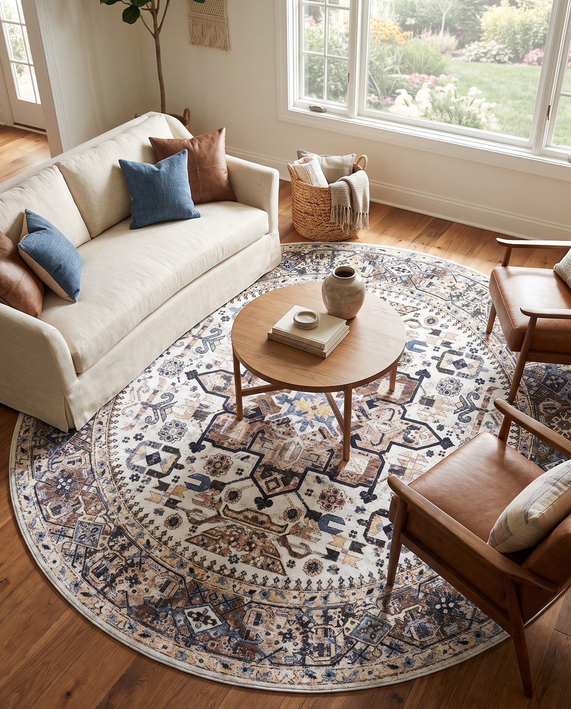 9' 10 x 9' 10 Yara Round Rug