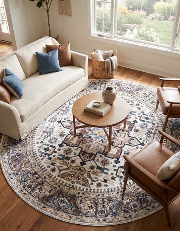 9' 10 x 9' 10 Yara Round Rug