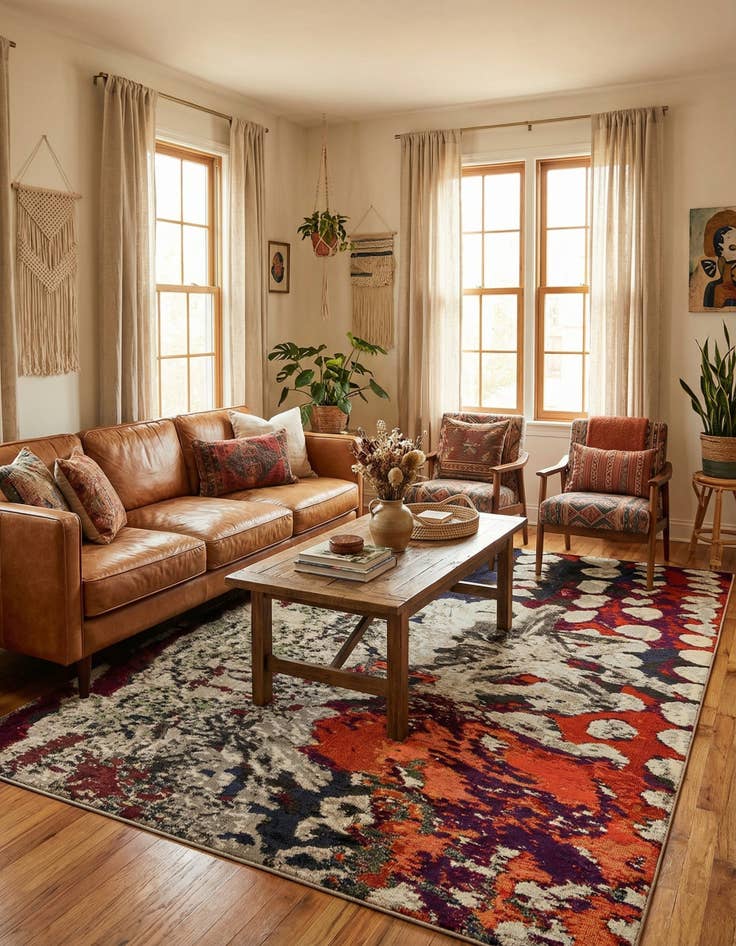 Detail image of 9' x 12' Washable Haerfest Rug