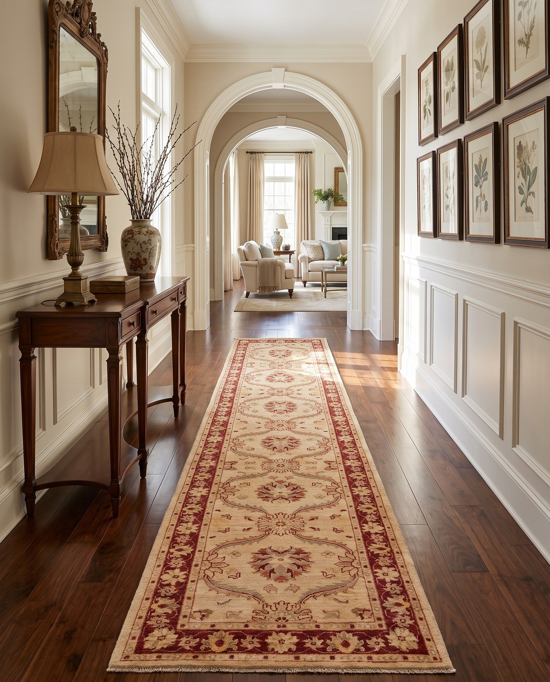 2' 9 x 14' 9 Hand Knotted Ziegler Runner Rug