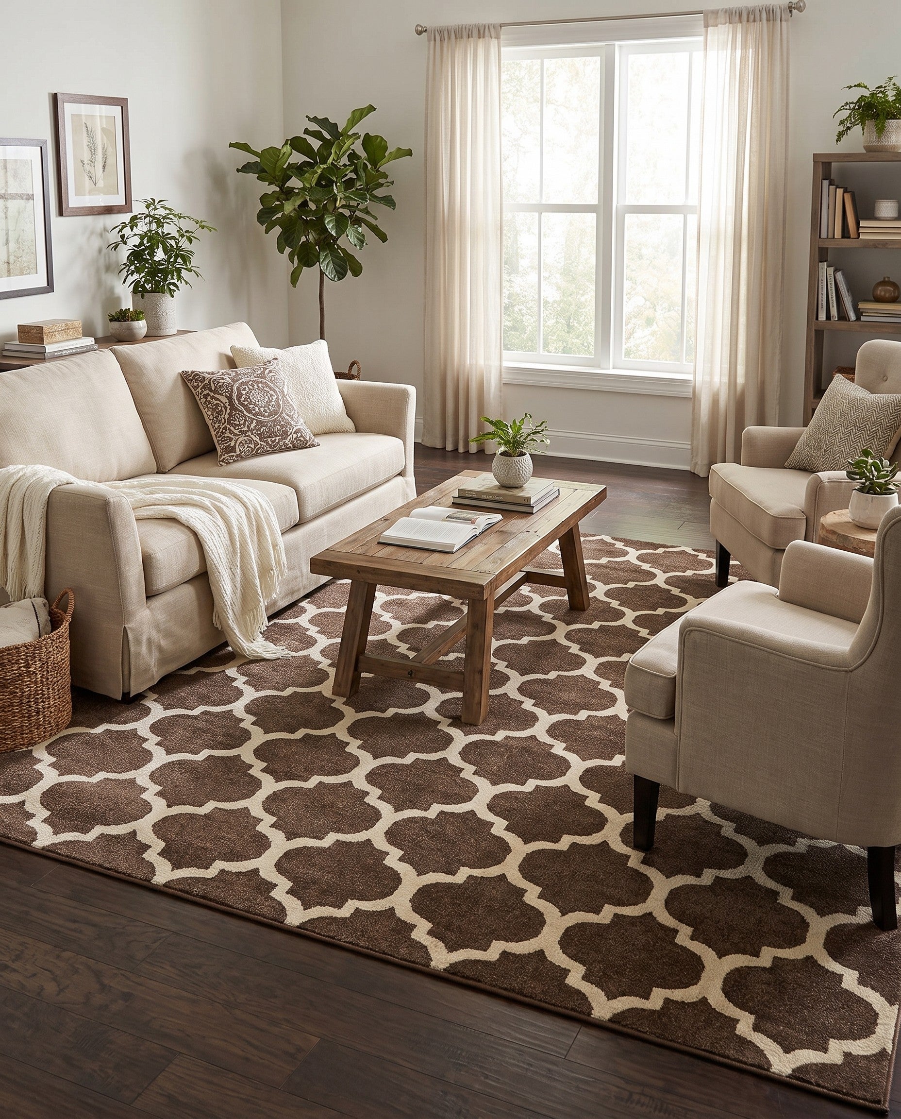 10' x 10' Lattice Square Rug