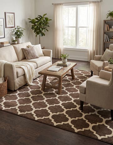 10' x 10' Lattice Square Rug