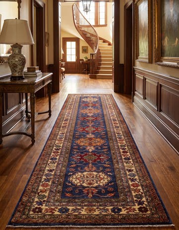 2' 8 x 9' 11 Hand Knotted Kazak Runner Rug