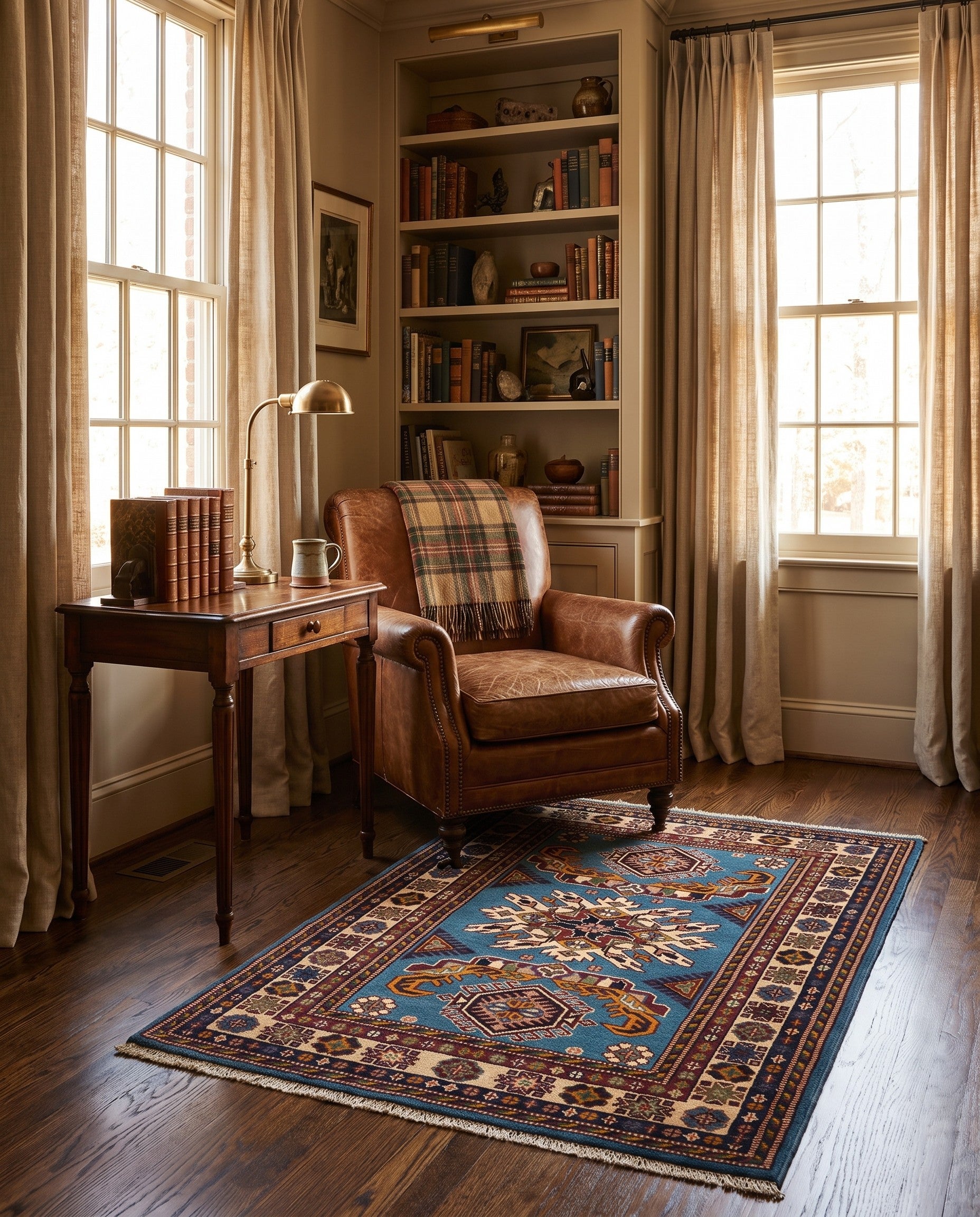 2' 6 x 3' 8 Hand Knotted Shirvan Rug