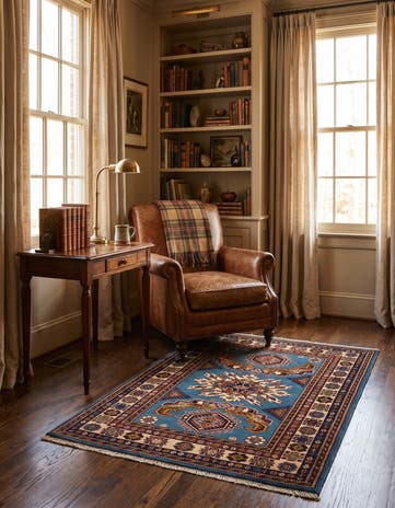 2' 6 x 3' 8 Hand Knotted Shirvan Rug