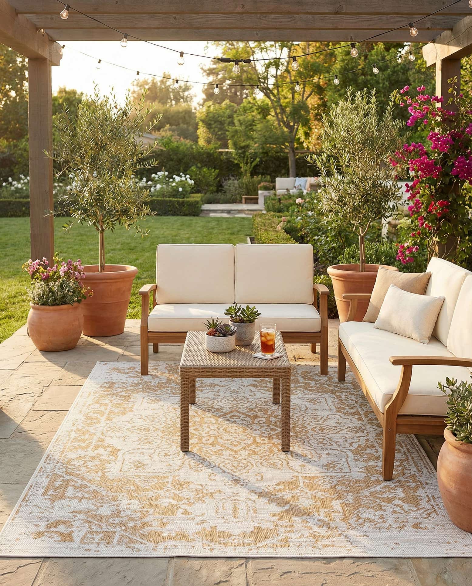 5' 3 x 8' Easy-Clean Jill Zarin Dubai Indoor / Outdoor Rug