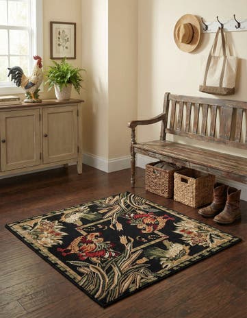 3' x 3' Pastoral Square Rug