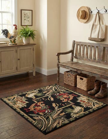 3' x 3' Pastoral Square Rug