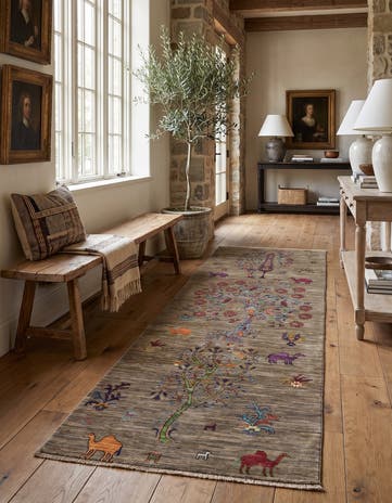 2' 10 x 8' 6 Hand Knotted Ariana Ziegler Runner Rug