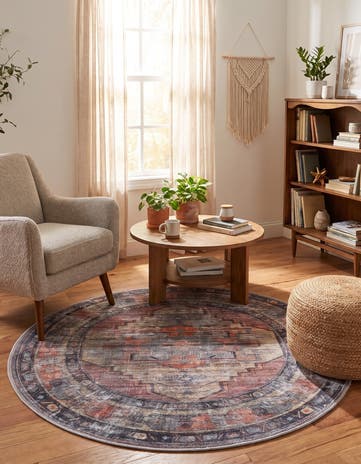 125cm x 125cm Maahru Tapis Rond