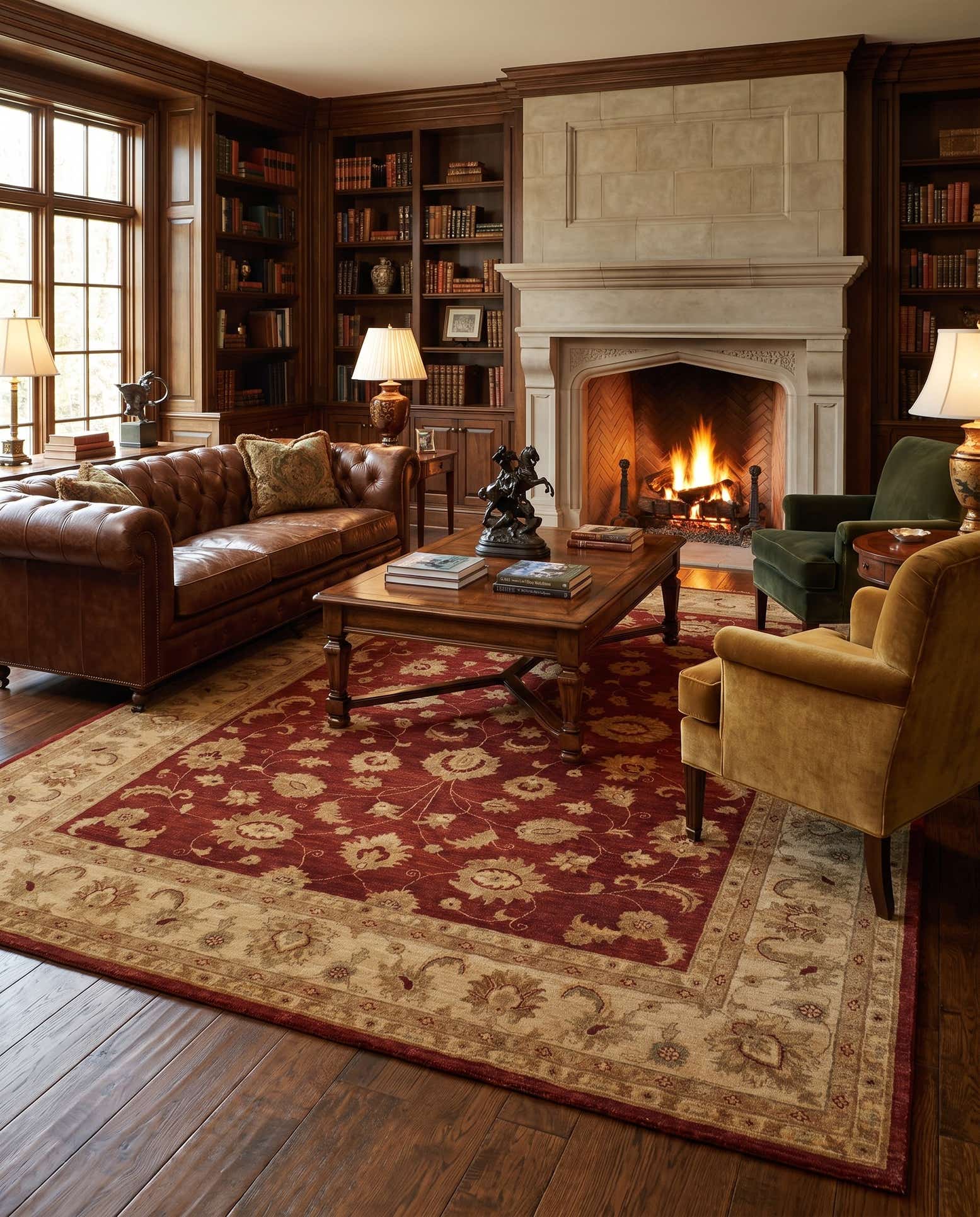 9' x 12' 1 Hand Knotted Ziegler Rug