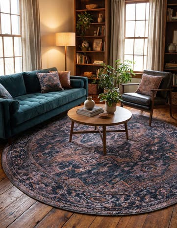 7' 10 x 7' 10 Yara Round Rug