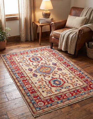 2' 8 x 4' Hand Knotted Kazak Rug