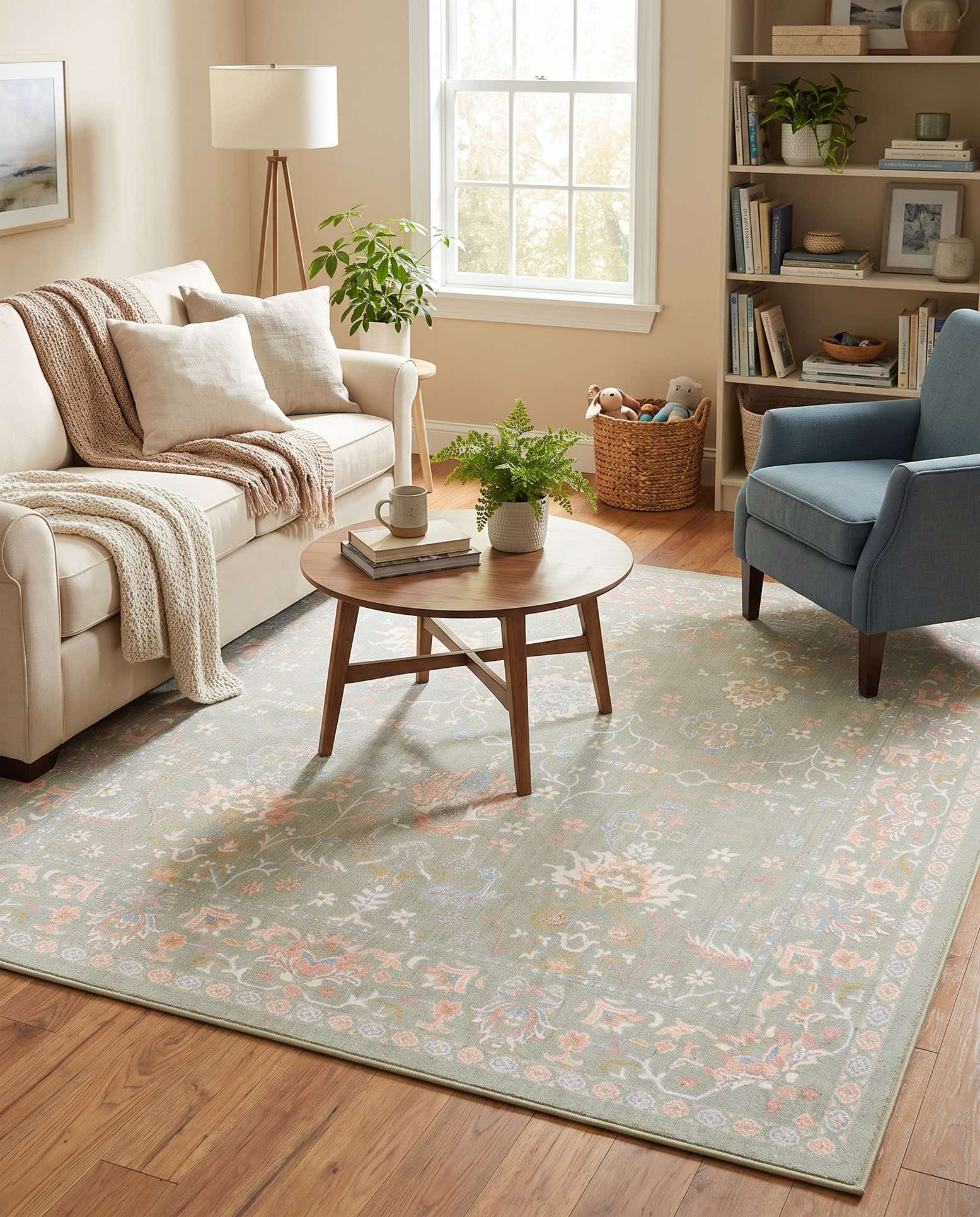 7' 10 x 7' 10 Kamala Washable Square Rug