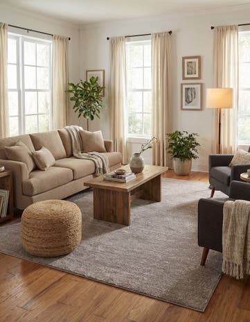 Cloud Gray Sepia Rug