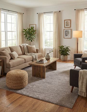 Cloud Gray Sepia Rug