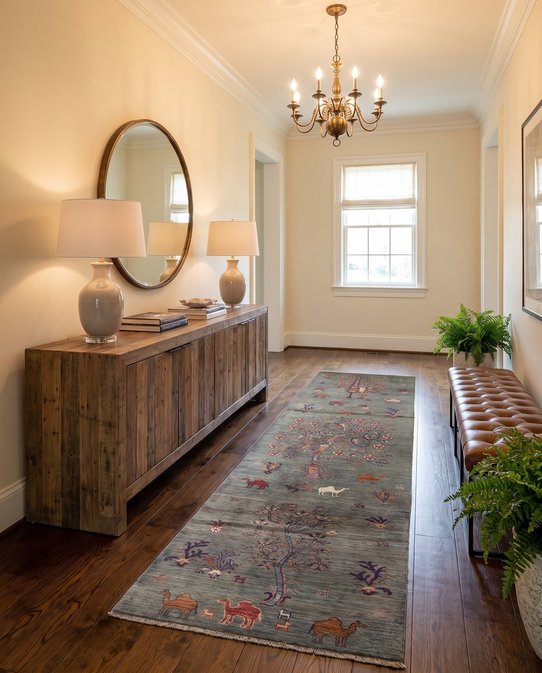 2' 9 x 10' 2 Hand Knotted Ariana Ziegler Runner Rug
