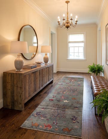 2' 9 x 10' 2 Hand Knotted Ariana Ziegler Runner Rug