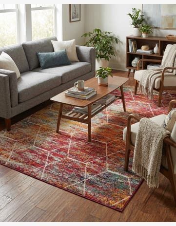 5' 3 x 8' Trellis Frieze Rug