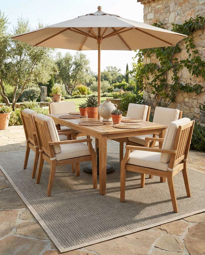 10' x 14' Easy-Clean Border Indoor / Outdoor Rug