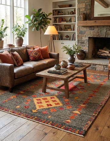 6' x 7' 11 Hand Knotted Balouch Wool Rug