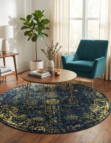 5' 3 x 5' 3 Monte Carlo Round Rug