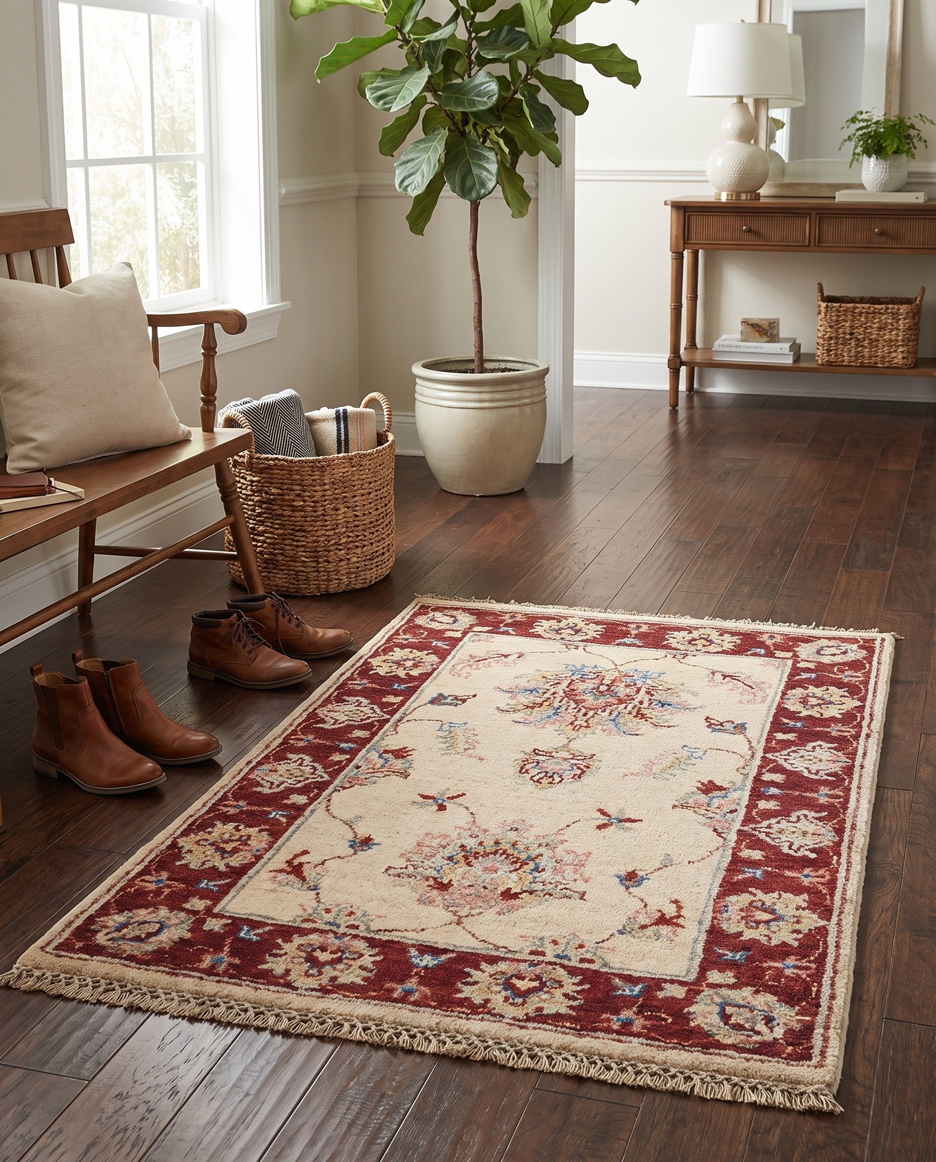 2' x 3' 2 Hand Knotted Ziegler Rug