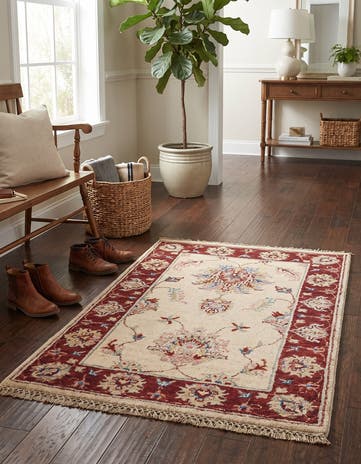 2' x 3' 2 Hand Knotted Ziegler Rug