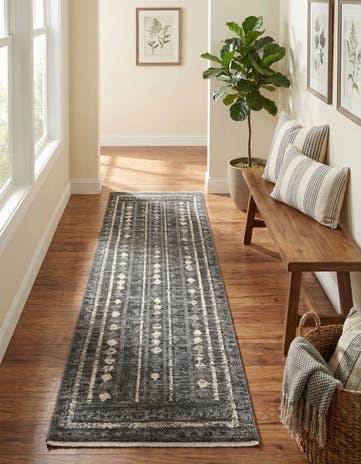 Blue Grand Tradition Runner Rug