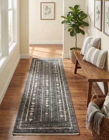 Blue Grand Tradition Runner Rug