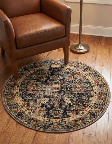 3' x 3' Saturn Round Rug
