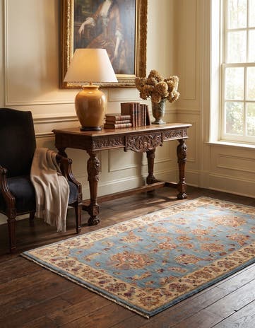 2' 11 x 5' Hand Knotted Ziegler Rug