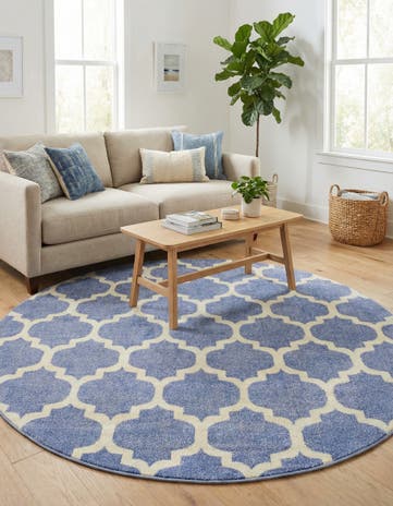6' x 6' Trellis Round Rug